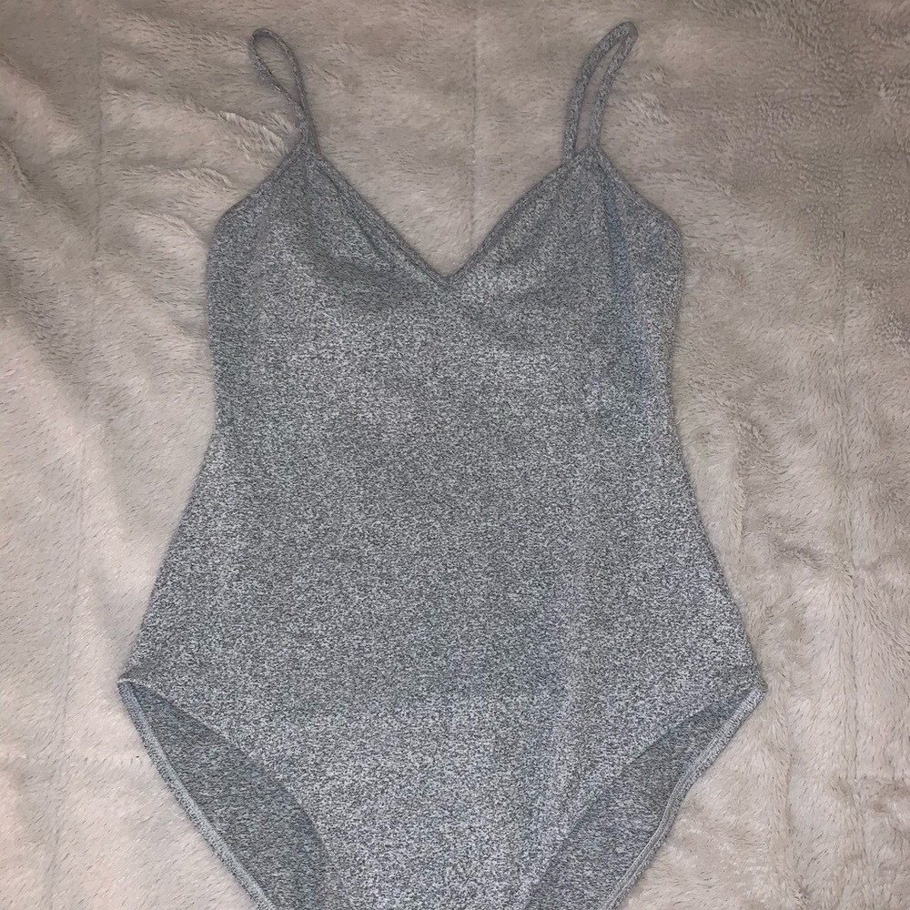 Gray bodysuit